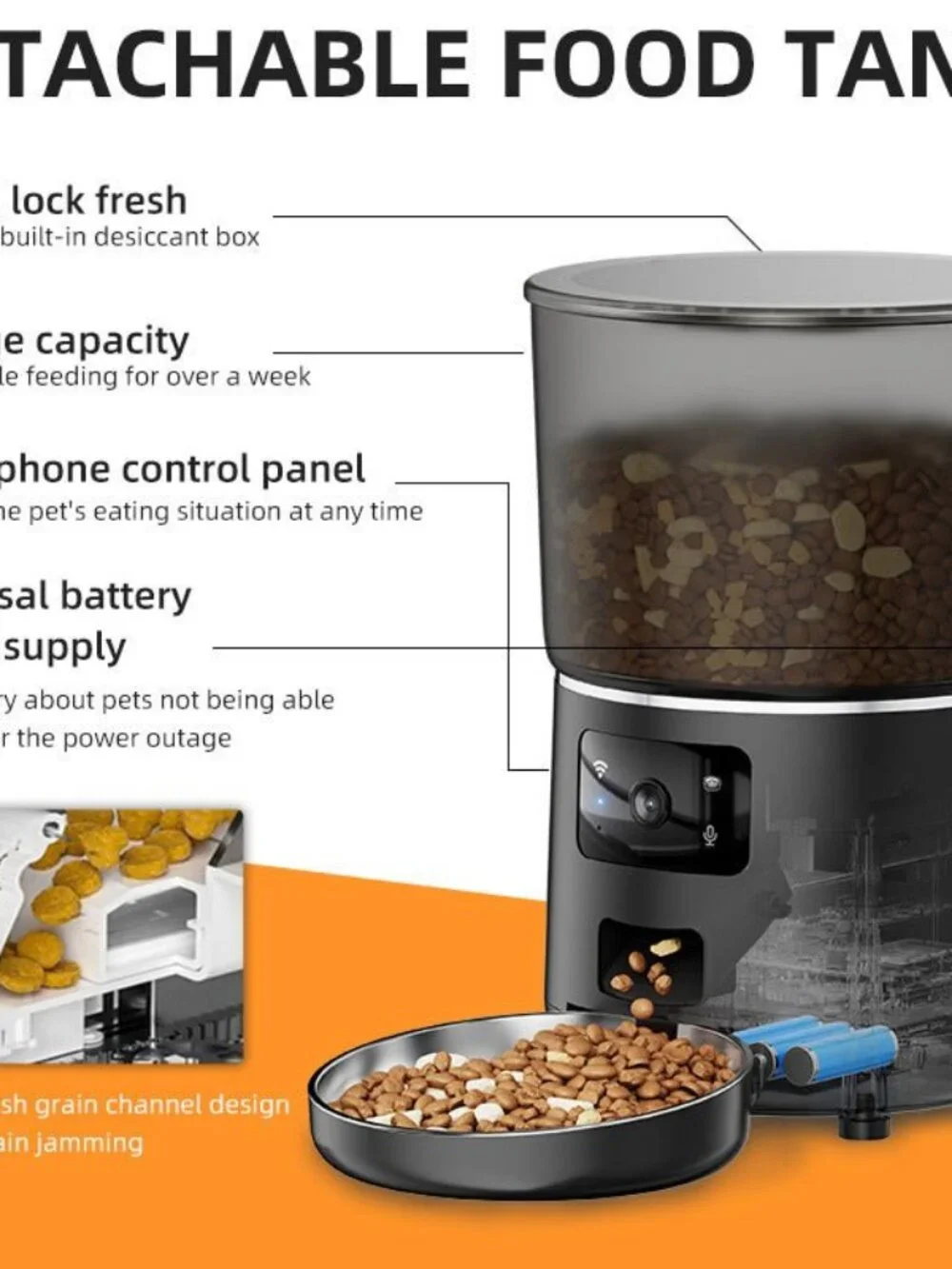 Pet 4L Smart Graffiti APP Automatic Pet Feeder